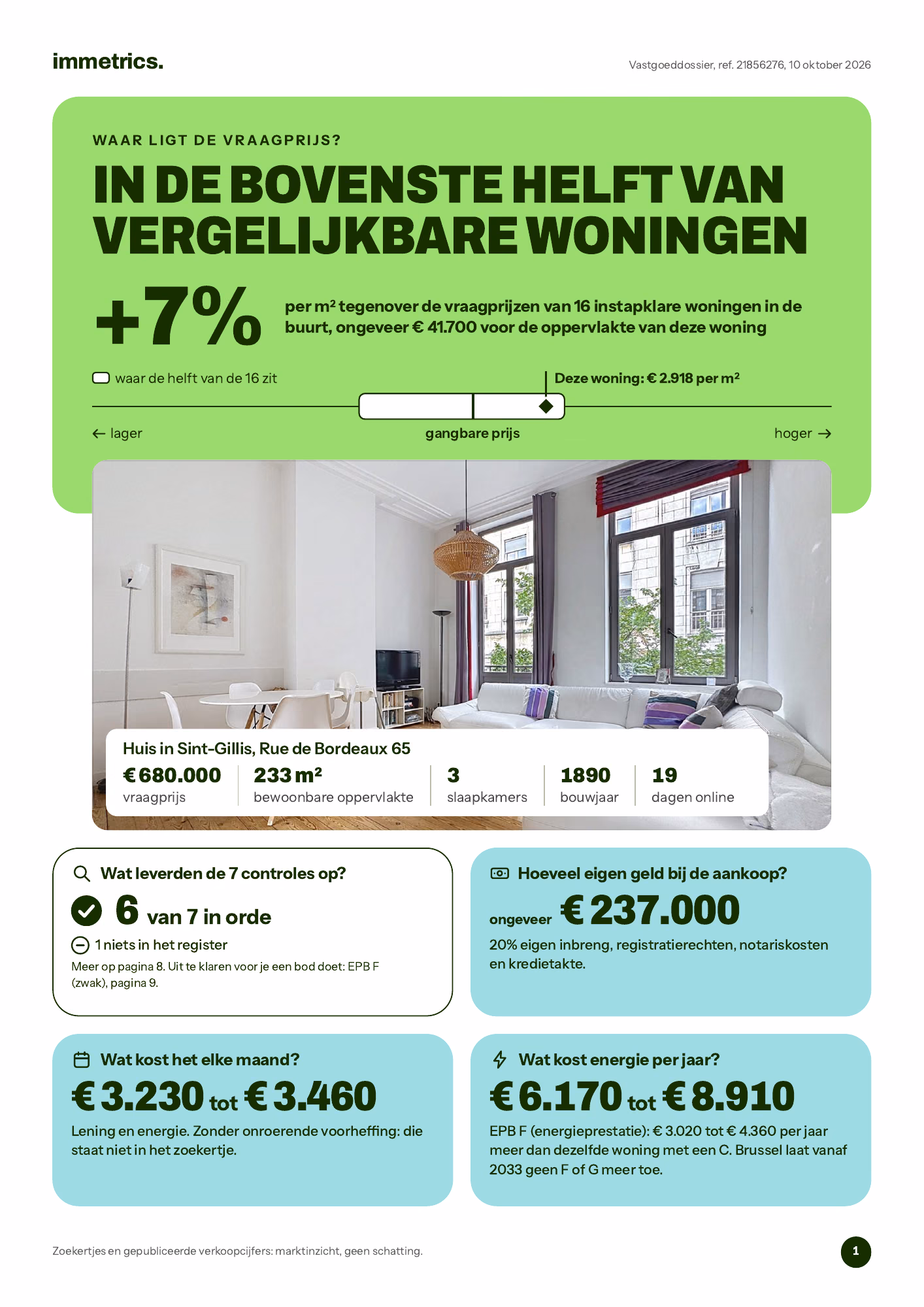 Dossierpagina: het oordeel in één oogopslag